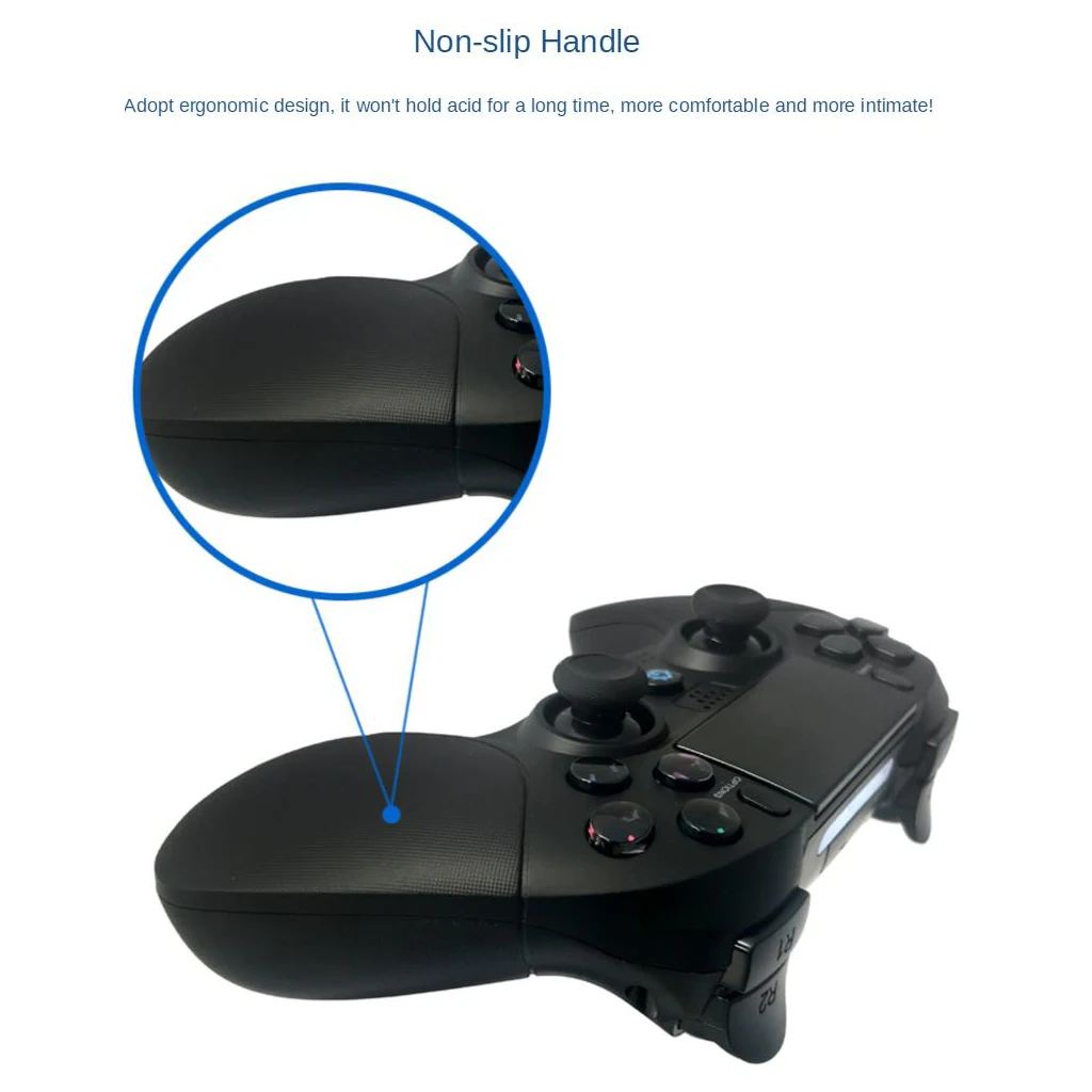 LED Wireless Bluetooth Game Controller Double Shock Console Gamepad Joypad for PS3 PS4 Instant Sharing 600mAh