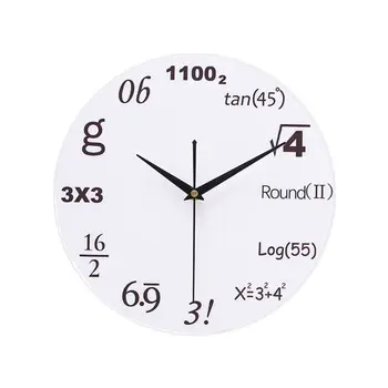 

Math Equations and Notations Mathematics Chalkboard Geek Wall Educational Clock