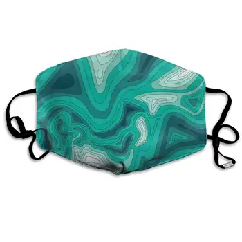 

Garde Art Studio Mask Can Be Washed Reusable Mouth Mask, Funny Anti-Dust Face Masks, Green Topo Earth Science Ski Cycling