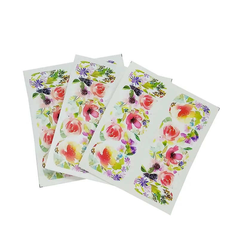 

3pcs Nail Art Tips Decorations Decals DIY Manicure Slider Embossed Nail Sticker Feathe Adhesive A08