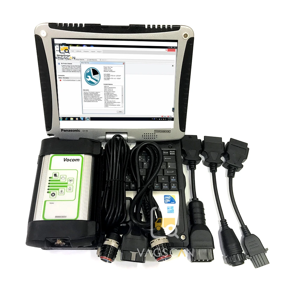Ноутбук Toughbook CF19 Vocom 88890300 разработка модели технологический инструмент ptt APCI 2.7.90