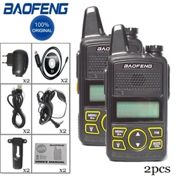 Baofeng – walkie talkie portable haute puissance pour enfants, émetteur récepteur longue portée, Radio bidirectionnelle portable T1, Mini Interphone Ultra fin 