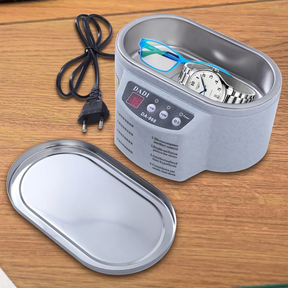 Ultrasonic Cleaner Mini Glasses Jewelry Circuit Board Cleaning Machine Intelligent Control Bath Eyeglass Cleaner