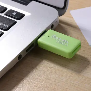 

USB 2.0 Fast Speed Mini Memory Card Reader Adapter for Micro SD/TF T-Flash