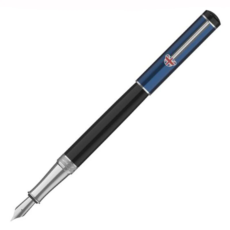 Picasso 921 Blue Metal Fountain Pen Teddy Pimio British Series Iridium Fine Quality Writing Pen Fit Office & School & Home