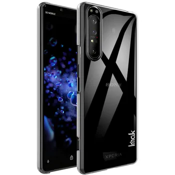 Перейти на Алиэкспресс и купить IMAK Для Sony Xperia 1 II, чехол, кристально прозрачный ПК, задняя крышка, чехол для Sony Xperia 1 II
