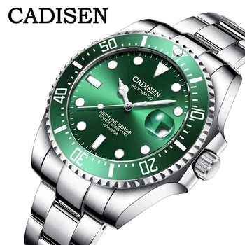 

CADISEN 8177 Design Brand Luxury Men Watches Automatic Watch Stainless Steel Waterproof Business Mechanical Wristwatch