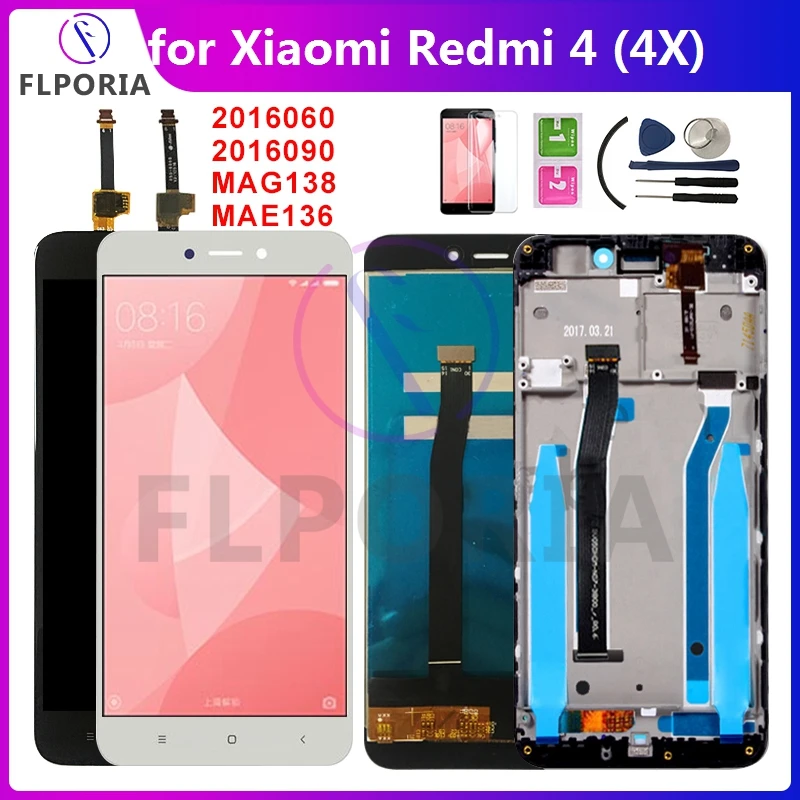 Pantalla LCD Original para Xiaomi Redmi 4 4X Redmi4X, digitalizador de  pantalla táctil MAG138 MAE136, piezas de teléfono probadas de 5,0 pulgadas|  | - AliExpress