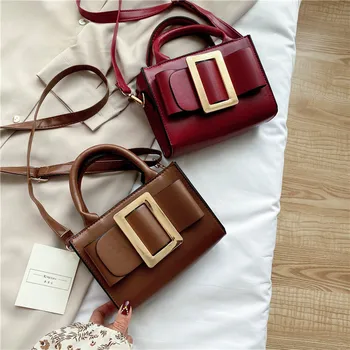 

Bag female 2020 new wave retro texture small square bag version of the female bag fashion shoulder messenger handbag