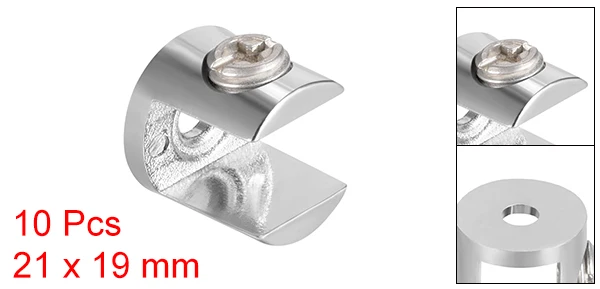 Type-02 for 10-12mm Uxcell стеклянные кронштейны полки-регулируемый цинковый сплав стекло зажим держатель для 10-12 мм толщиной, тип-02,10 шт - Цвет: Type-02 for 10-12mm