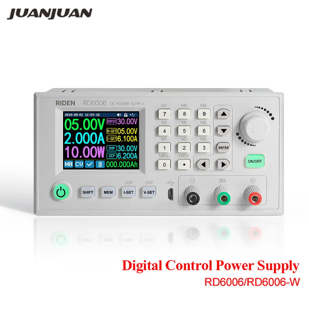 

RD RD6006 RD6006W Module Buck Voltage Converter 60V/6A DC-DC Voltage USB WiFi Current Step-down Power Supply S06A Case