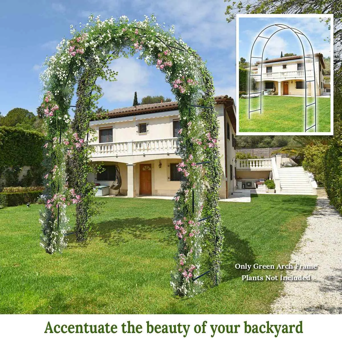 DIY Iron Wedding Arch Decorative Garden Backdrop Pergola Stand Flower Frame For Marriage birthday wedding Party Decoration