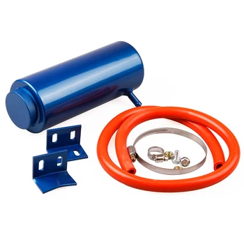 

800ml Car Radiator Coolant Tank with Cooling Hose Adaptor Universal Car Radiator Coolant Aluminum Catch Tank Overflow Reservoir