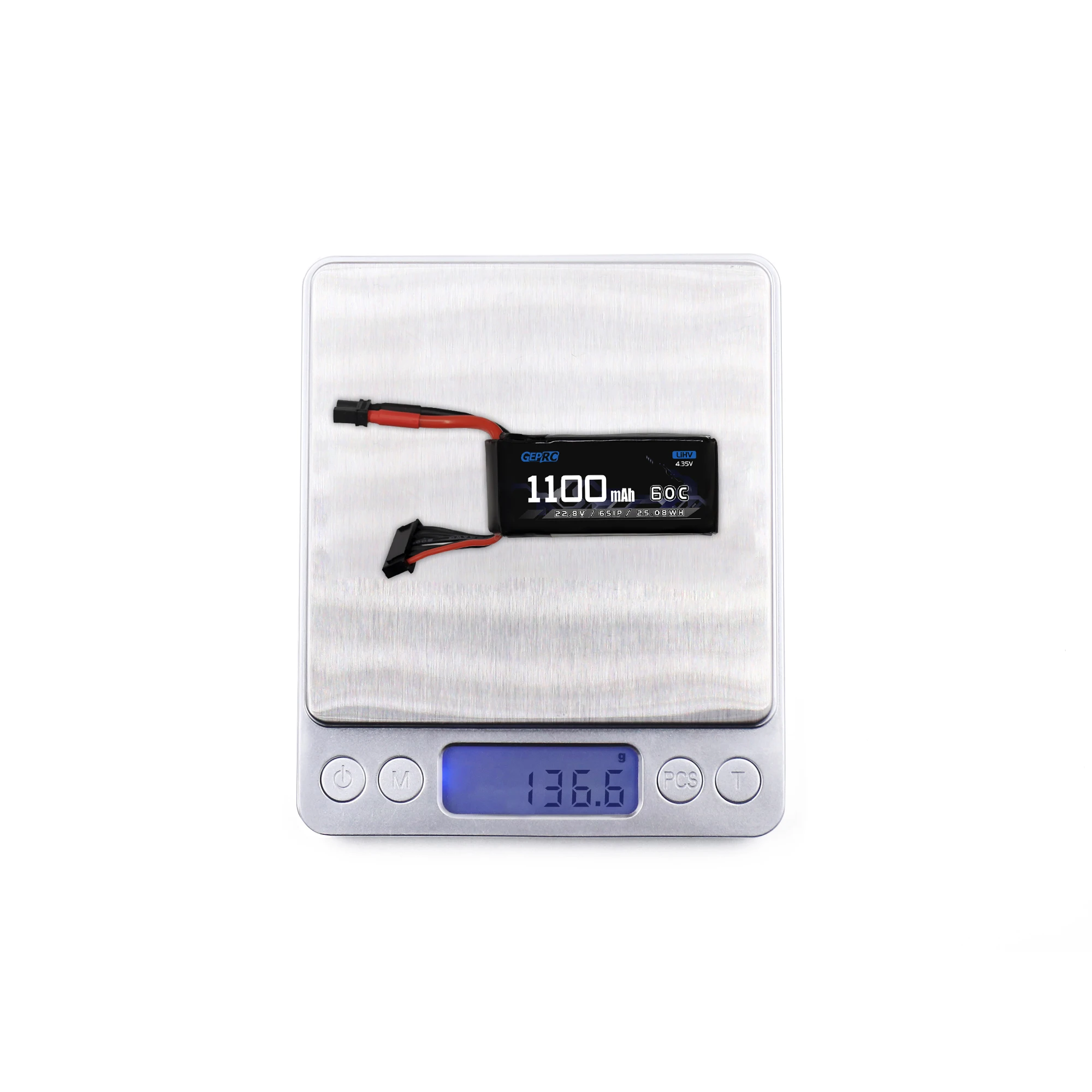 GEPRC 6S 1100mAh 60C LiPo Battery, Feature: More Energy More Usage time More Lightweight More Discharge Rate Specification: