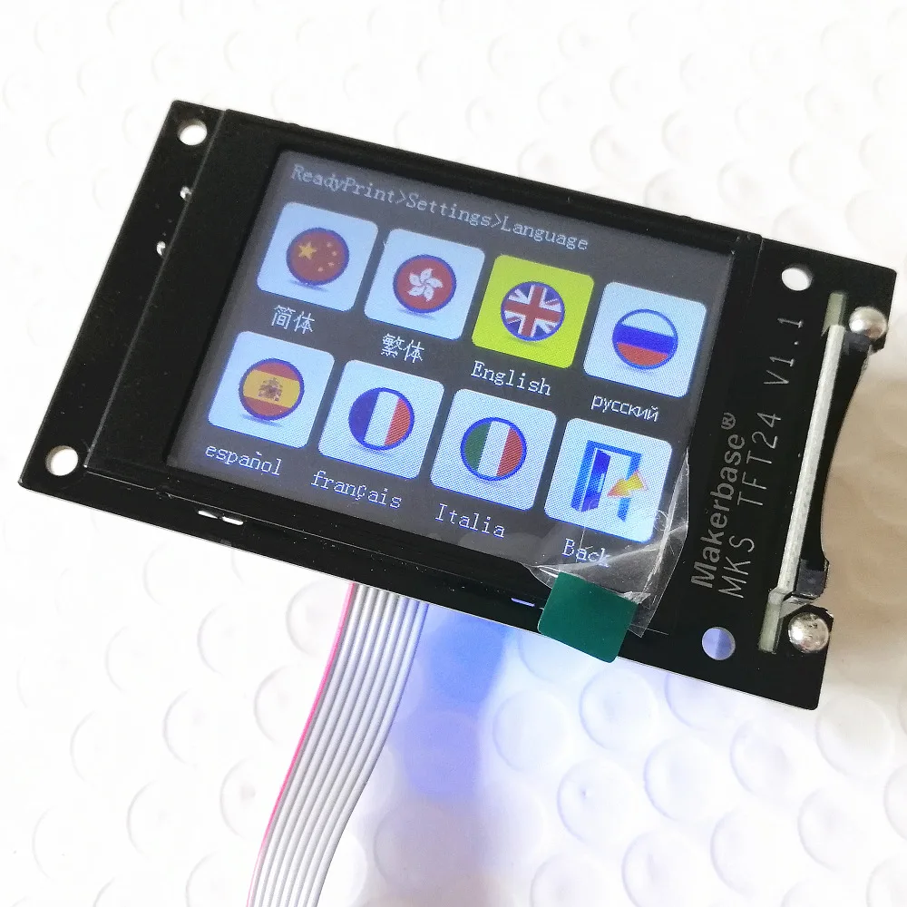 Скидка 3d принтер ЖК блок MKS TFT24 сенсорный экран RepRap контроллер панель TFT 24 полноцветный дисплей SainSmart брызговик монитор