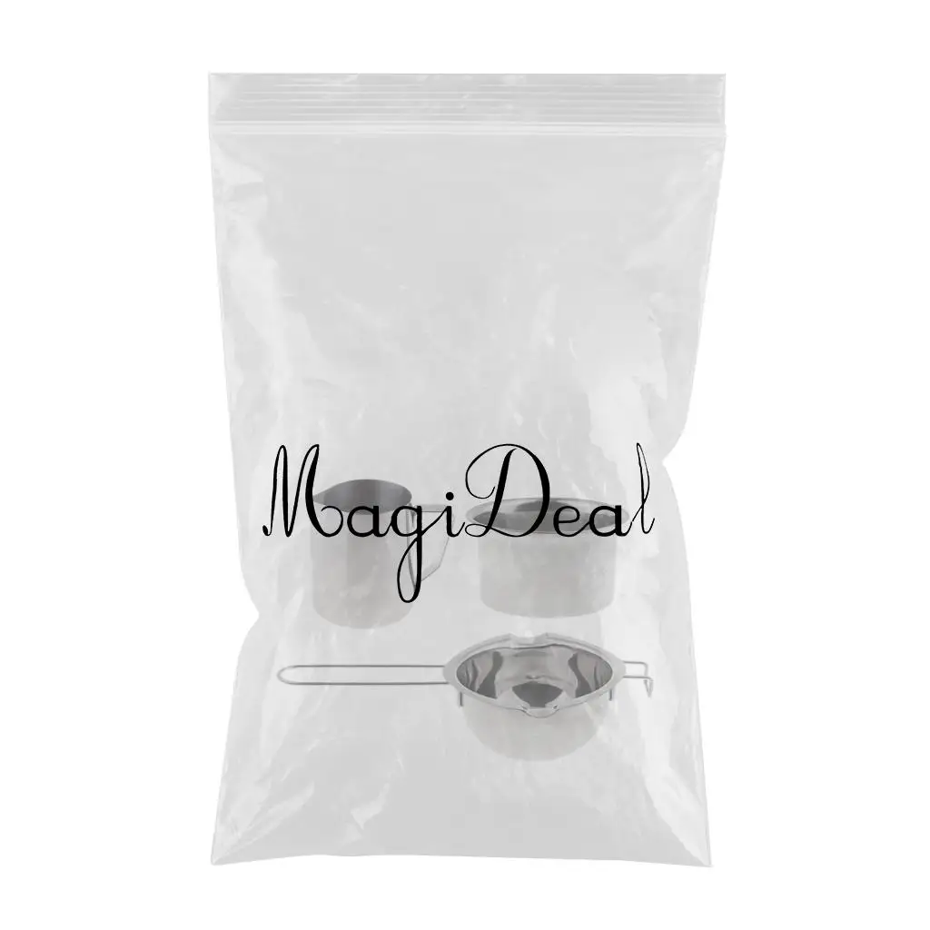 3 Pieces/set Stainless Steel Candles Wax Melting Pot Double Boiler Pitcher for DIY Wedding Candles Soap Making Supplies