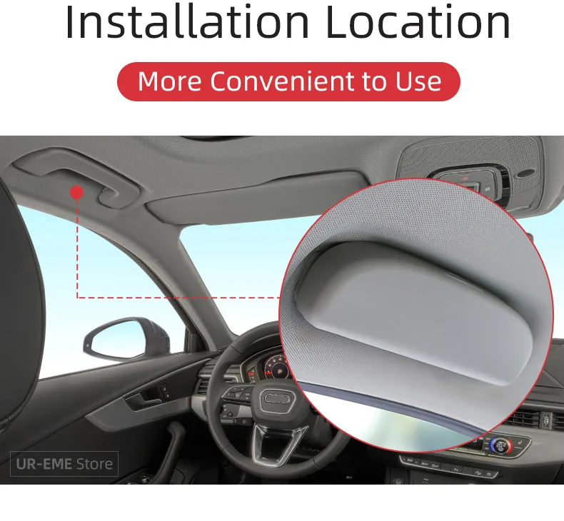 Автомобильная стойка на коробка для хранения Подставка футляр для солнцезащитных очков для ауди Audi A3 8V 8P S3 A4 B9 B8 A5 A6 C7 C8 C6 A7 A8 Q3 Q5 Q7 Sportback аксессуары