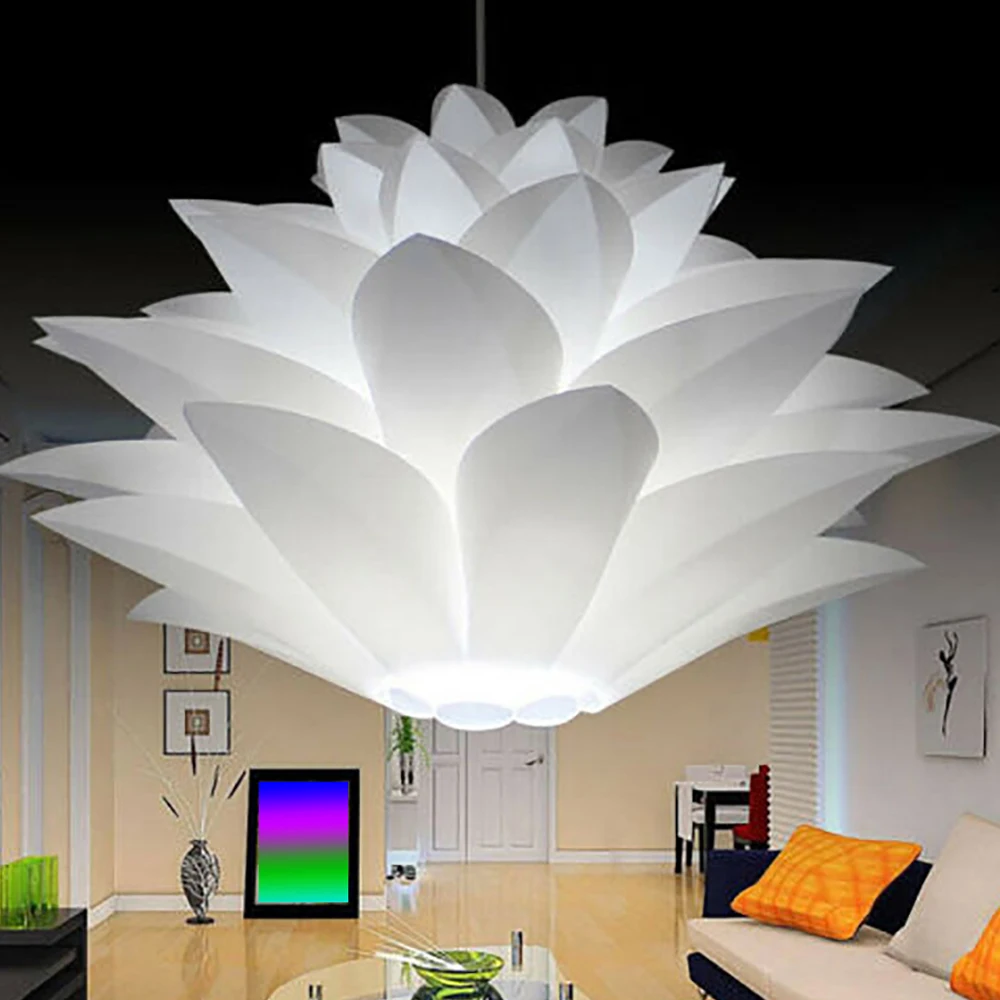 Крышка лампы Lotus Flower Diy абажур люстра в форме лотоса подвесной светильник