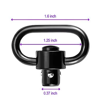 

1Pc Heavy Duty Push Button Quick Detach QD Sling Swivel Mount Adapters QD strap buckle Standard QD Sling Swivel Adapter Rail