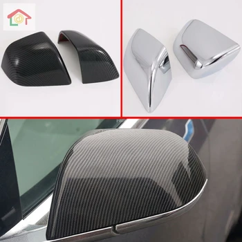 

For Tesla Model 3 2017 2018 2019 2020 ABS Door Side Mirror Cover Trim Rear View Cap Overlay Molding Garnish