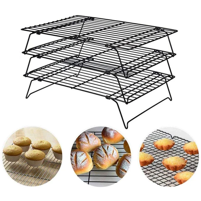 Stainless Steel Cake Mesh Grid Cooling Baking Rack Nonstick Biscuit Bread  Cookie BBQ Holder Shelf Kitchen Pastry Accessories - AliExpress