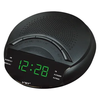 

Radio Digital Alarm Clock LED Desktop Wake Up with AM & FM Radio Digital Table Clocks Snooze Function Desk Watch