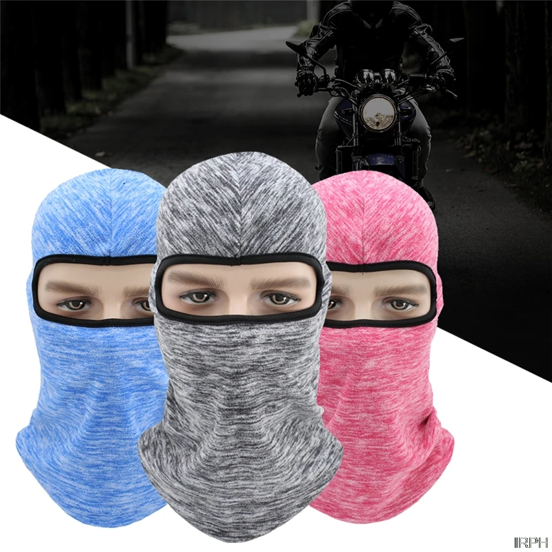 Зимняя мотоциклетная маска для лица флис Термальность шею ветрозащитный Велоспорт анфас маска лыжи коньки сноуборд шляпа Головные уборы