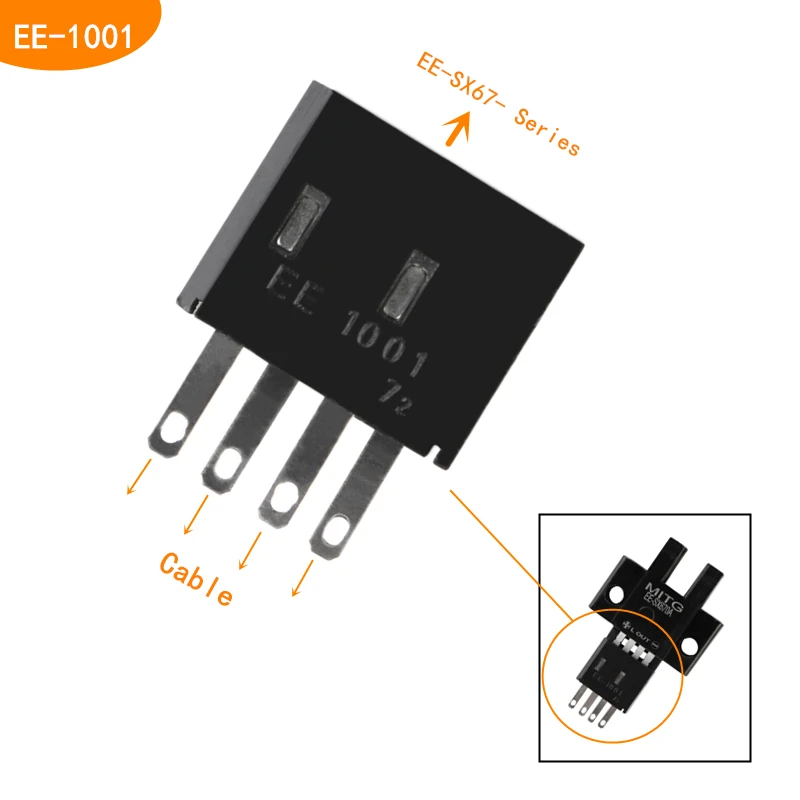 U-Förmigen Schlitz Lichtschranke EE-SX672 SX670/671/673/674 Induktion Grenze Sensor NPN PNP NO NC 4 pins für Digitale Drucker – Detail 5