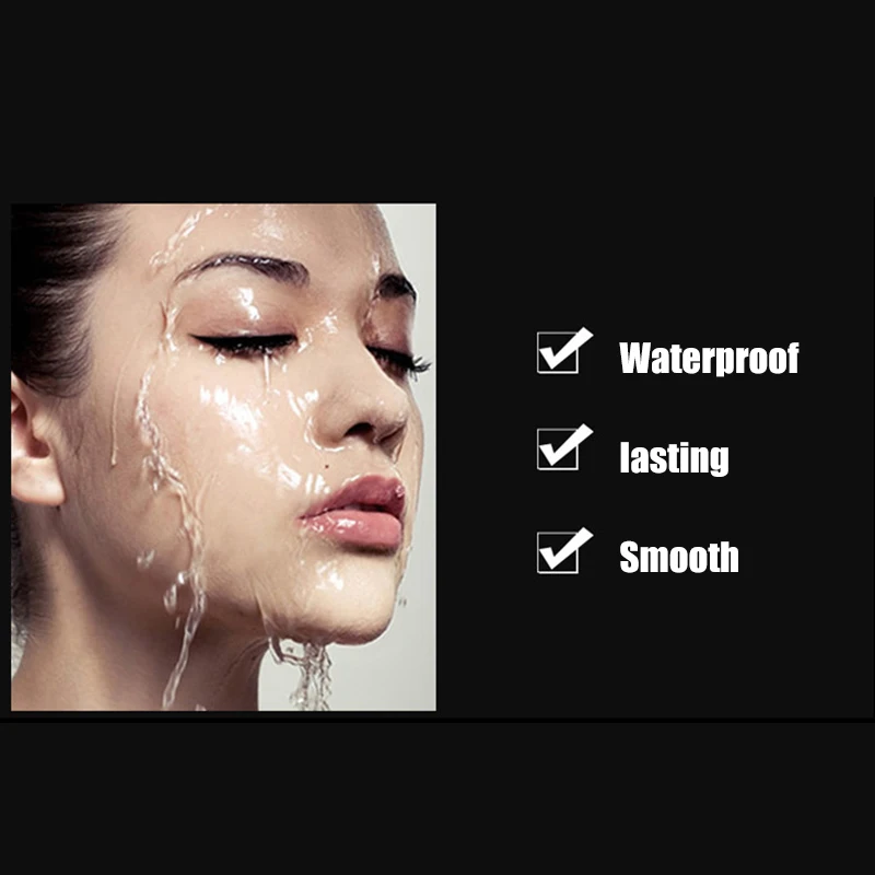 Подводка для глаз водостойкая и устойчивая к поту подводка для глаз быстросохнущая не размазывающаяся стойкая без макияжа жидкая подводка для глаз