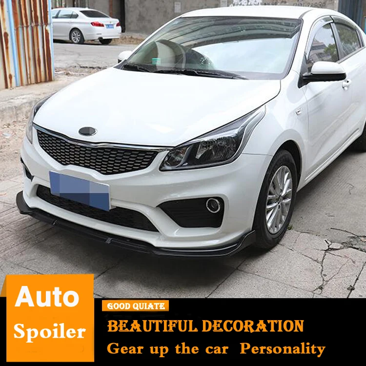 Для 2017-2018 KIA K2 передний бампер диффузор защитные бамперы Задний Спойлер ABS