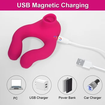 Penis Cock Ring Vibrator For Women Clit Sucker Clitoral Stimulator Sex Delay Ejaculation Dick Enlarger Ring Toys For Men Couples 5