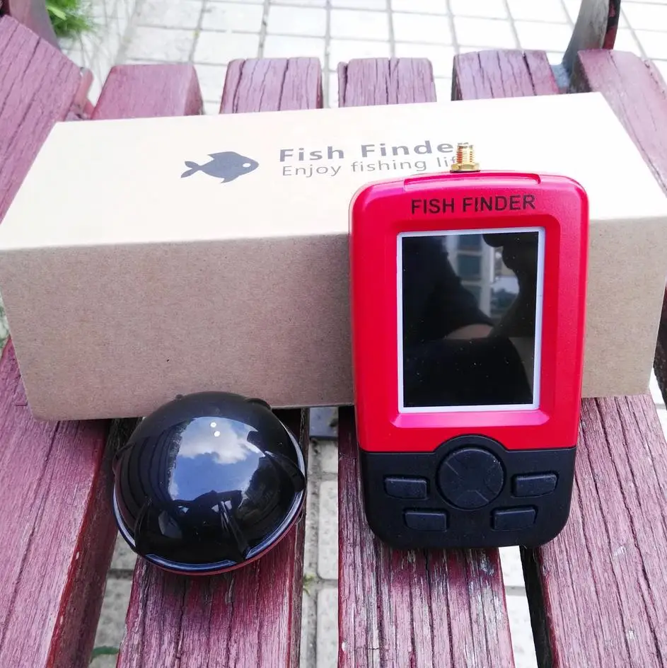 GLEEGLING Ice Fishing Wireless Fish Finder Winter Camera Sonar Fishing Wireless Underwater Fishing Camera - Цвет: Красный