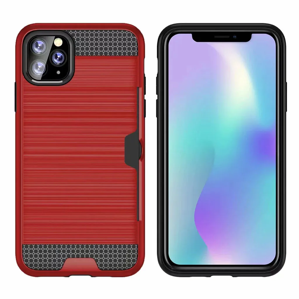 Mosunx Защитный матовый чехол с держателем карты для iphone 11 Pro MAx 6,5 дюймов для iphone 11 Pro 5,8 Pro iphone 11 6,1