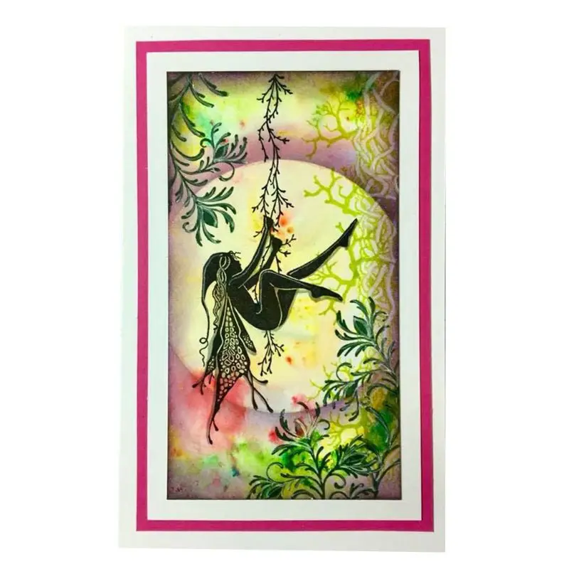 Fairy Silicone Transparent Rubber Stamp Background Stamp Scrapbooking Card Making