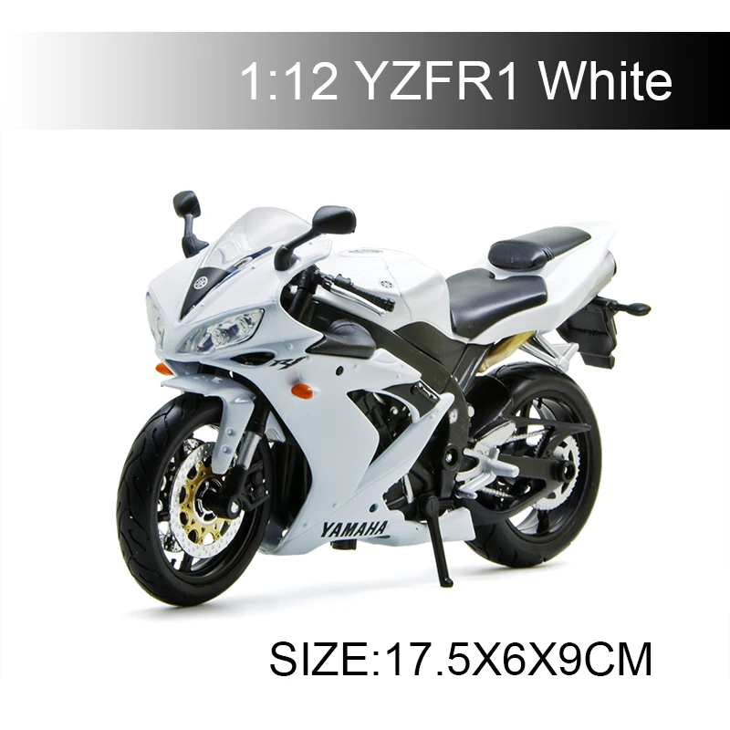 Модель белого мотоцикла Maisto YMH YZF R1 масштаб 1:12 металлические Литые модели