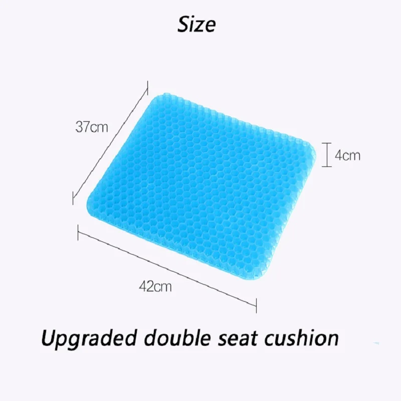 

Summer Breathable Silicone Gel Honeycomb Flex Office Car Chair Cushion Sciatica Tailbone Pain Relief Health Care Cushion