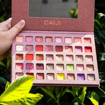 

New Caiji 40 Colors nude eyeshadow pallete glitter eye shadow waterproof the shadows paleta de sombra cosmetic eyes makeup TSLM2