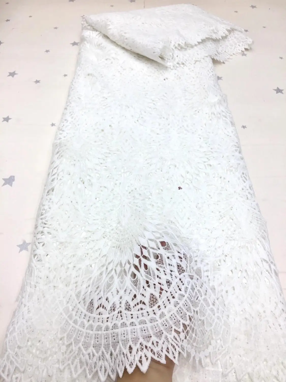 

New French luxury lace fabric 130cm wide party dress lace fabric XZX-2634