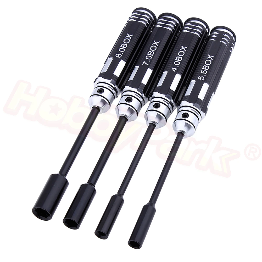 4Pcs Hex Nut key Socket Screw Driver Wrench Spanner Box 4.0mm 5.5mm 7
