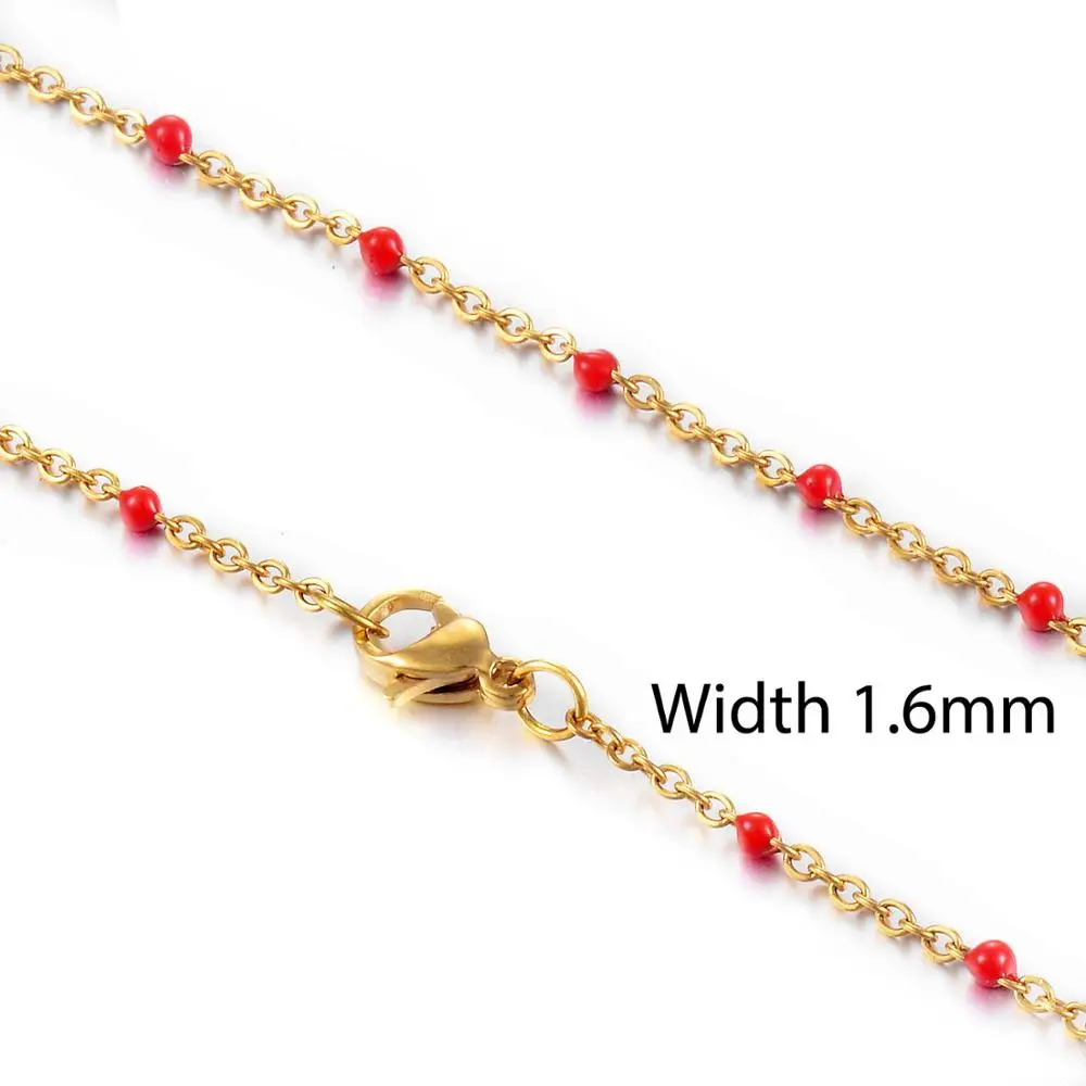 Popular fashion Stainless Steel Necklace Various Types Of Men And Women Jewelry