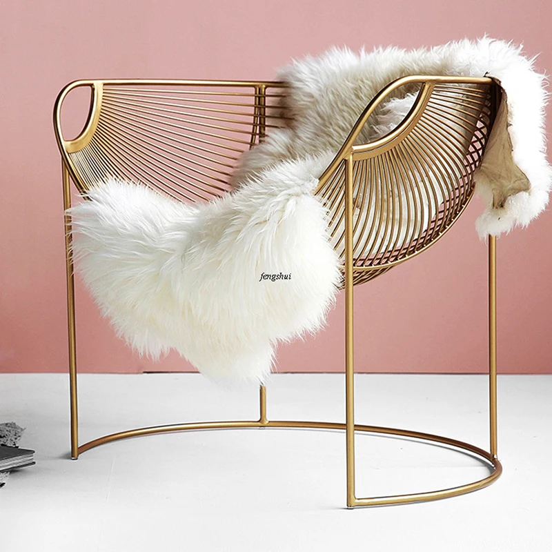 Скандинавские Ins Ресторан обеденный стул спинка люлька стул для одевания стул для макияжа гостиная спальня офис Кабинет Бар Декор для стульев - Цвет: Gold