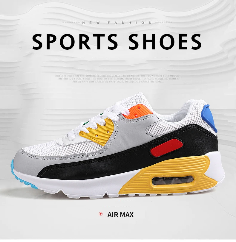 Sxclaee Air Cushion Men Casual Shoes Breathable Comfortable Mesh Lining Sneakers Sweat-absorbent Deodorant Sports Shoes Size 47