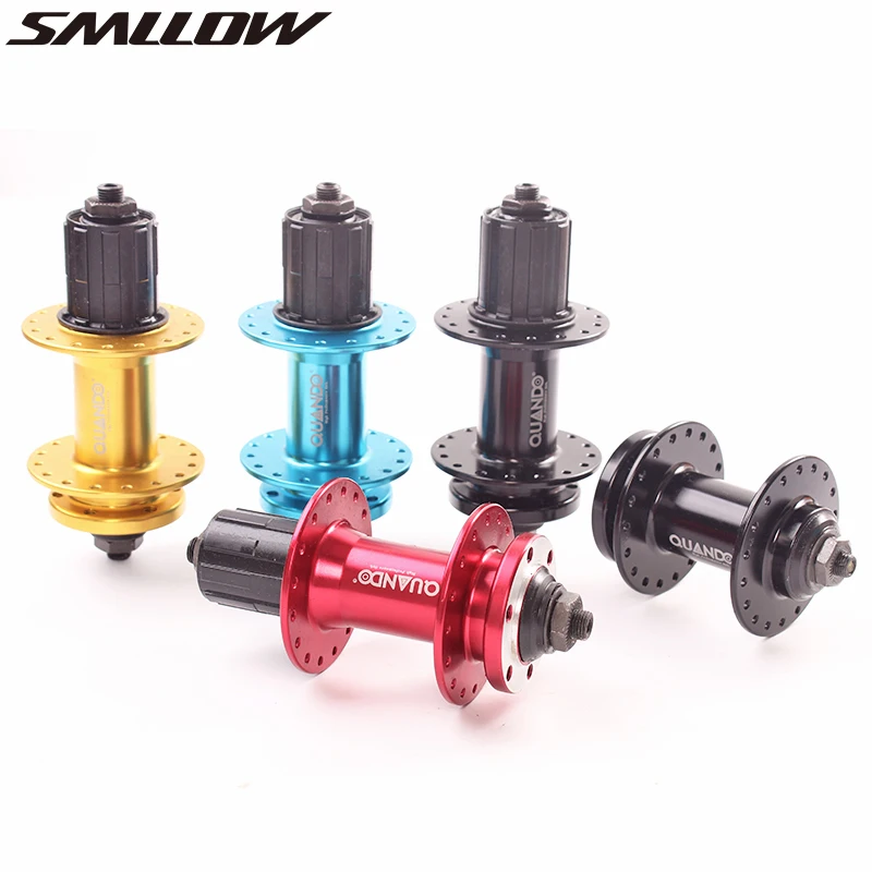 

QUANDO bike bushing spacer hub 32 36H holes bicycle MTB mountain bike front rear Cassette freewheel and 6 bolt disc brake