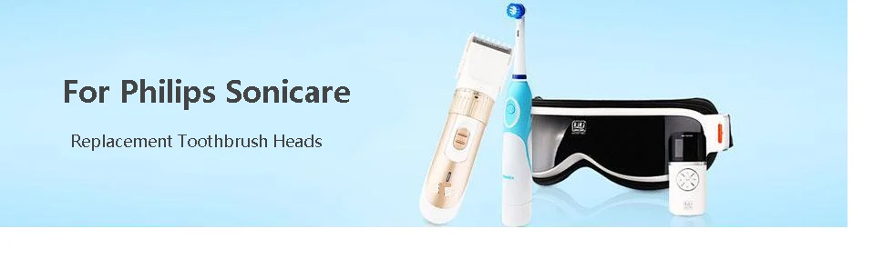 4 шт. HX6064 Съемные насадки для зубной щетки для Philips Sonicare алмазные головки электрической зубной щетки с прозрачный чехол от пыли