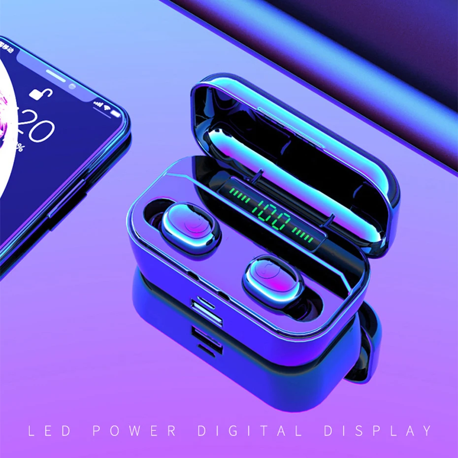 LYMOC G6S наушники TWS Bluetooth 5 0 беспроводные гарнитуры светодиодный дисплей данных HD