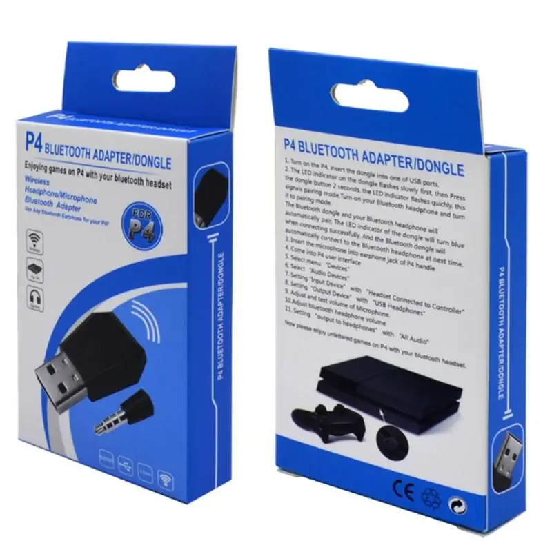 Прочный USB приемник адаптер Классический Тонкий беспроводной Bluetooth USB 4,0 адаптер w/3,5 мм приемник для sony PS4 игровой консоли