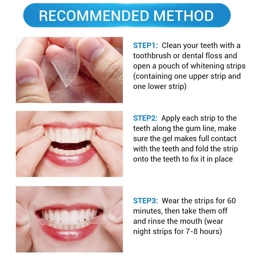 Oral Hygiene Cleaning Strips Teeth Whitening Paste Remove Stain Tooth Bleaching Beauty Tool Dental Oral Care