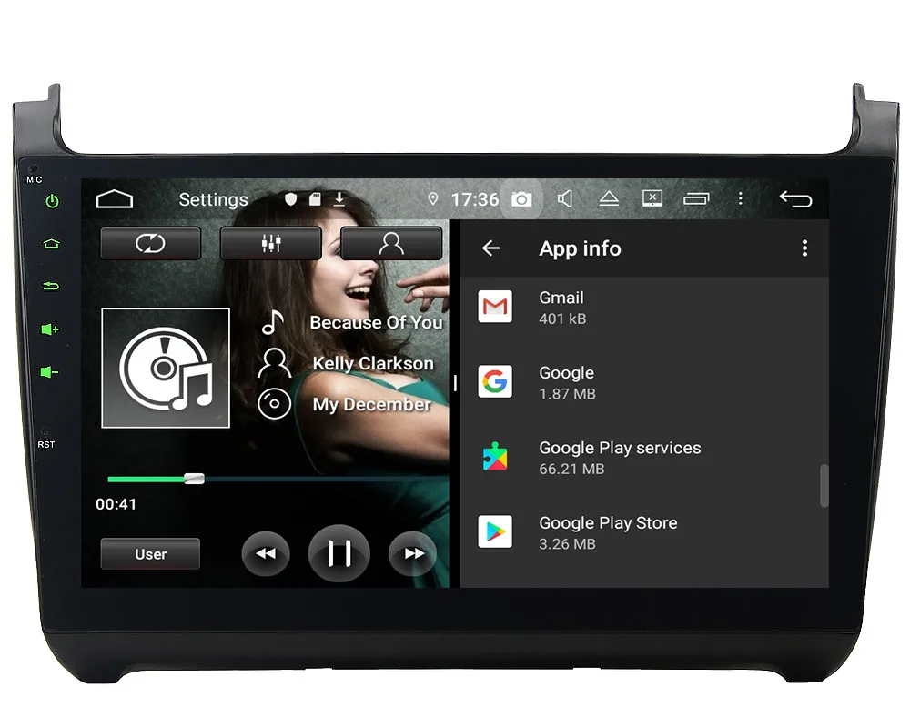 Klyde 10," ips 4G Android 9,0 Восьмиядерный 4 Гб ОЗУ 64 Гб ПЗУ DSP BT автомобильный DVD мультимедийный плеер стерео для Volkswagen Polo 2008