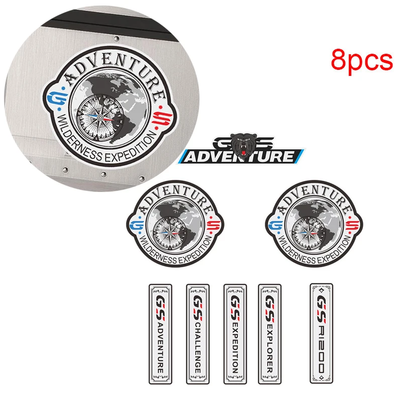 

R1200GS Stickers Reflective Waterproof 3D Motorcycle Travelled box Luggage Trunk Side Case Sticker For BMW R1200 GS adventure