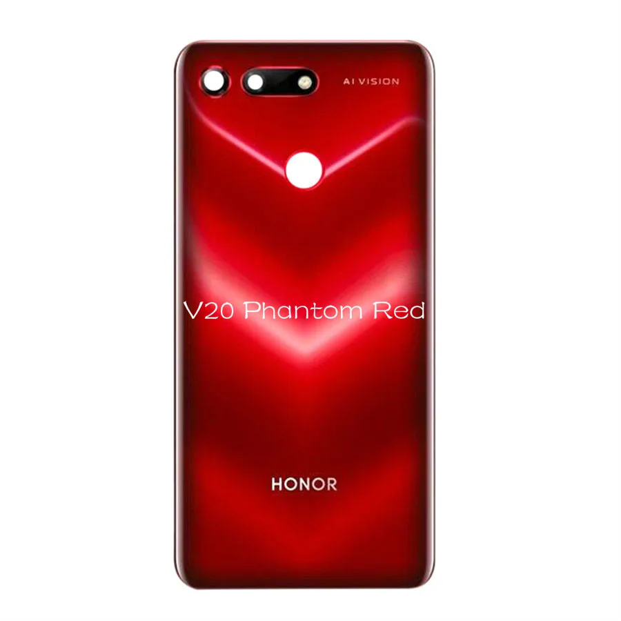 Для huawei Honor 20 Задняя стеклянная крышка батарейного отсека задняя панель Корпус Корпуса+ объектив камеры Honor V20 View 20 Pro стеклянная крышка аккумулятора